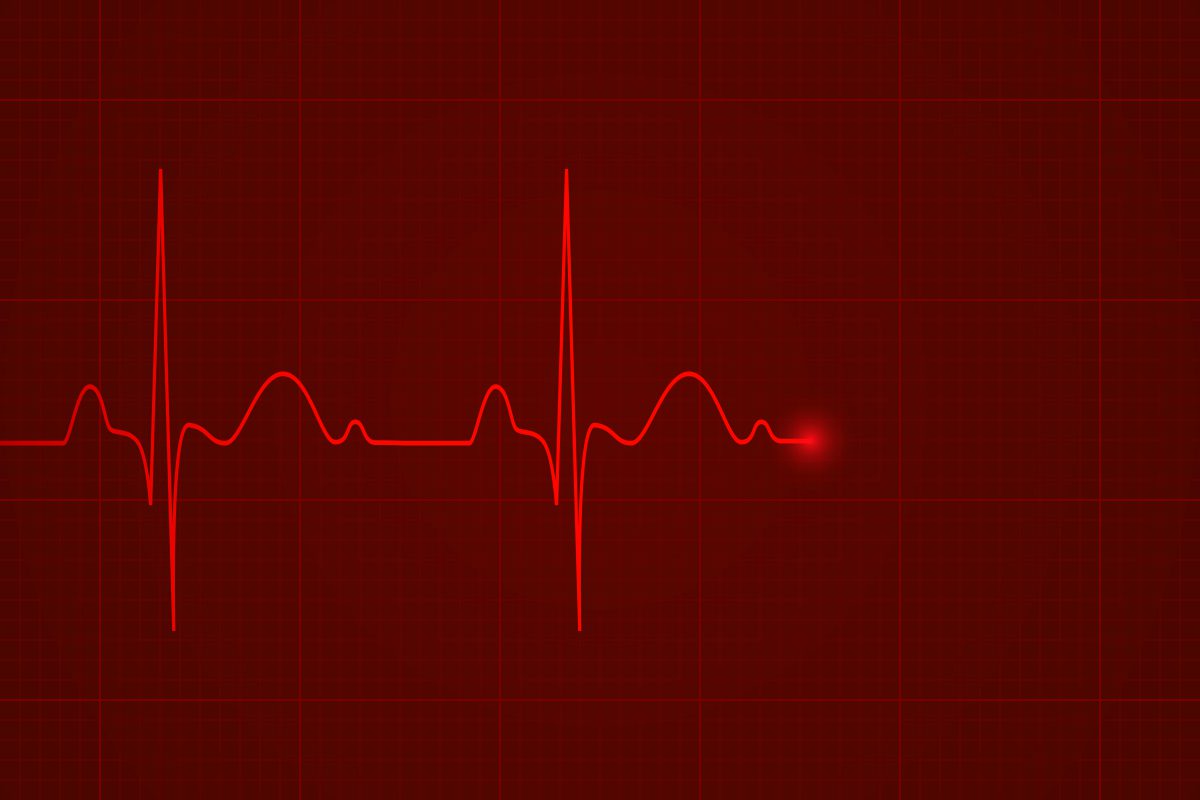 Heartbeat on the monitor, vector background