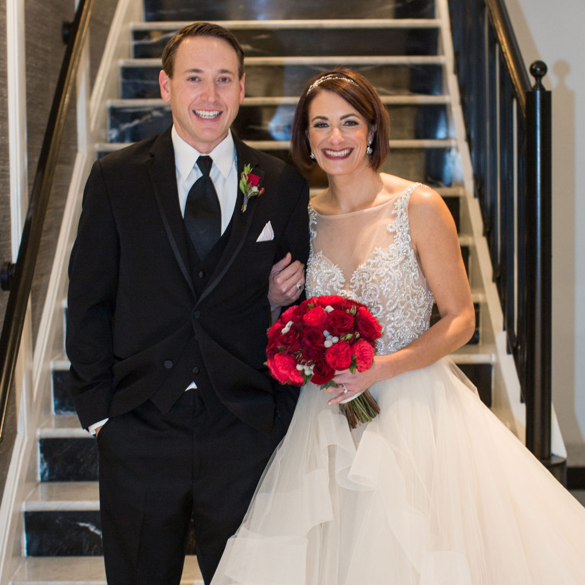 Alicia Kieninger, ’01 MD, with husband, Mark Mantay, ’00 JD