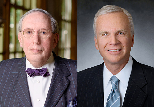 Side by side headshots: Left - Eric G. Neilson, MD; Right - Dean M. Harrison.