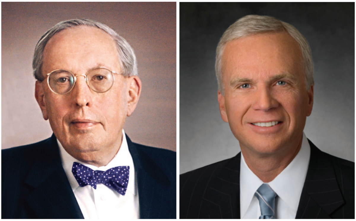 Headshots of Dean Eric Neilson of Feinberg School of Medicine and Dean Harrison, President and CEO, Northwestern Memorial HealthCare